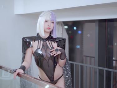 神楽坂真冬 柔らかい永遠 黑色透视情趣制服加黑丝美腿性感私房写真