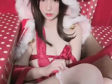猫九酱Sakura 红色情趣内衣写真
